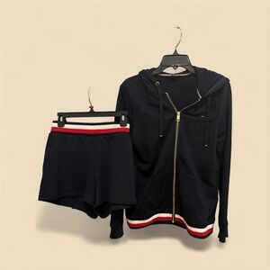 Tommy Hilfiger Women’s Navy Hoodie & Shorts Lounge Set
